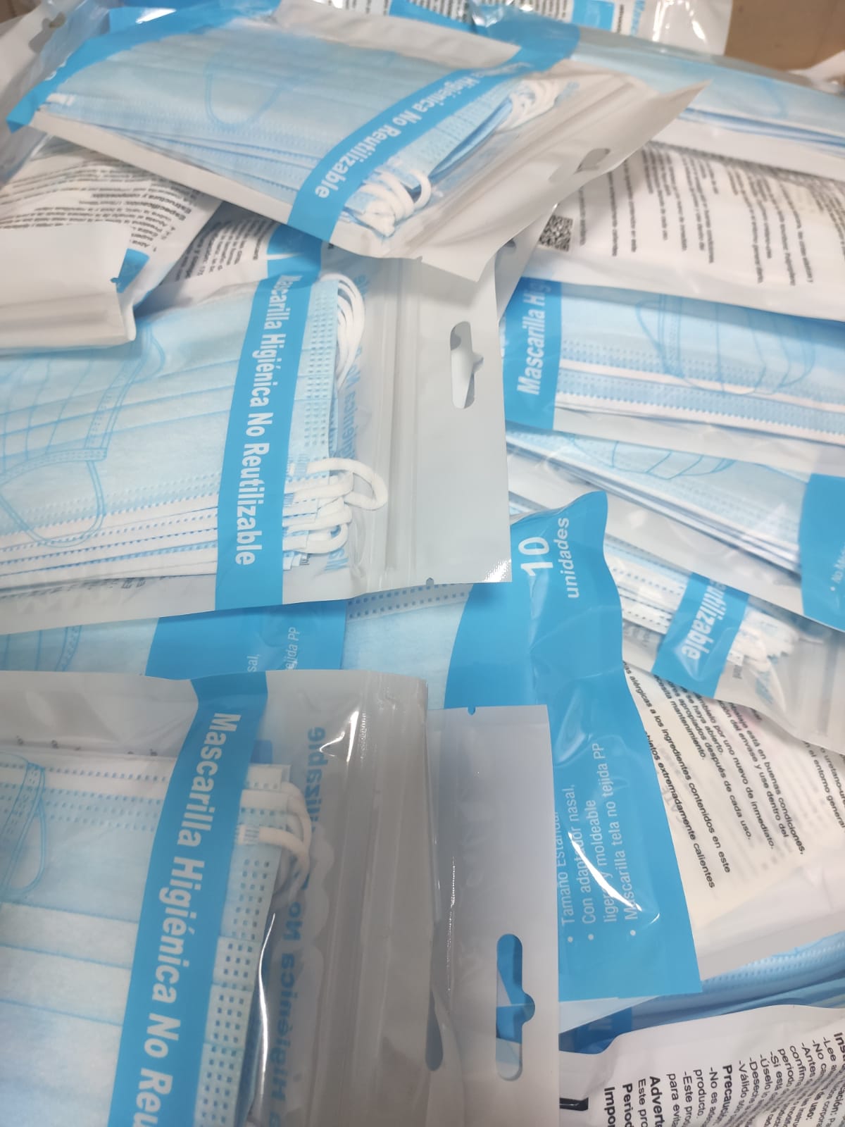 reparto mascarillas poblacion mayor infantil