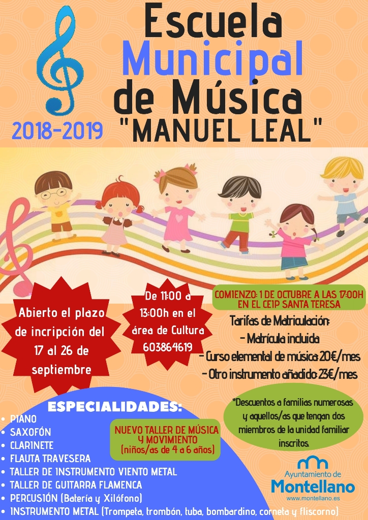 Escuelas de Musica 2018-2019