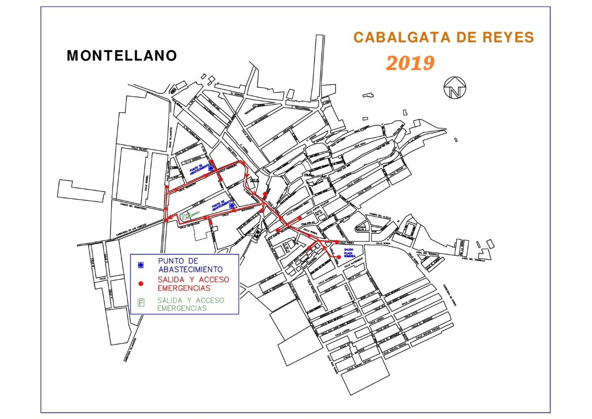 RECORRIDO CABALGATA DE REYES 2019