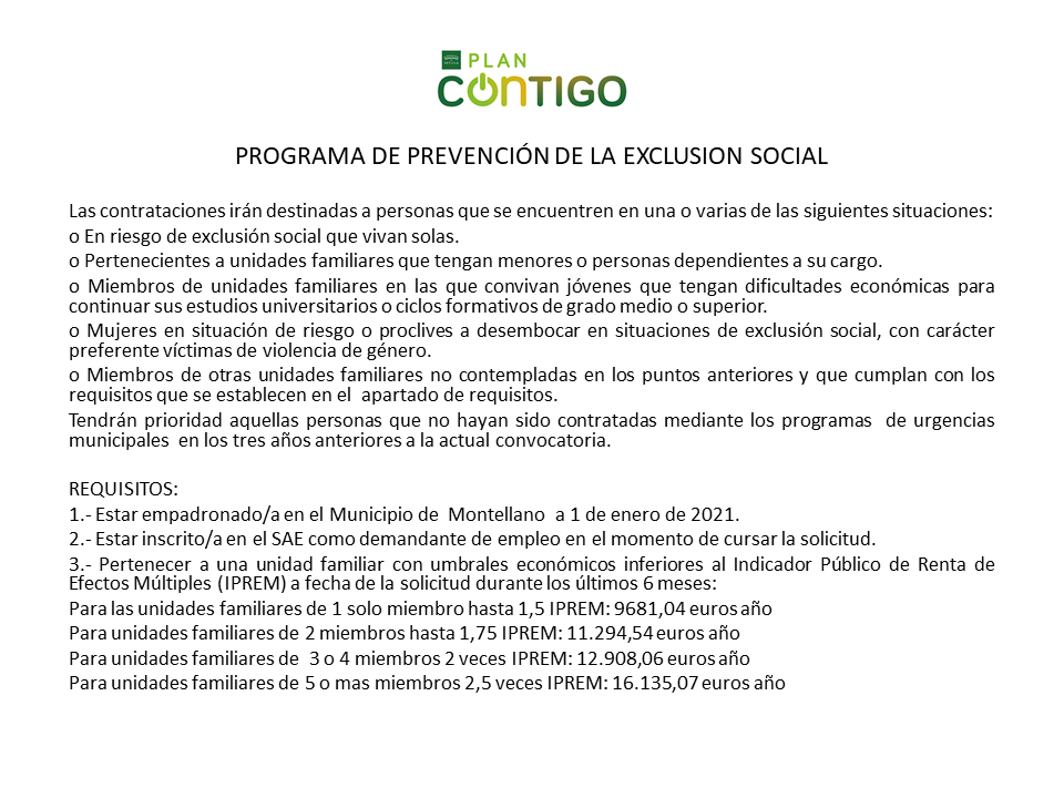 plan prevencion exclusion social