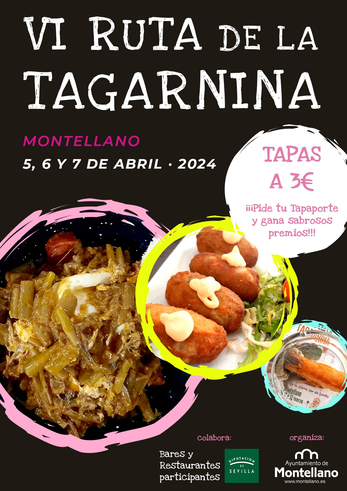 001 CARTEL VI RUTA DE LA TAGARNINA MONTELLANO