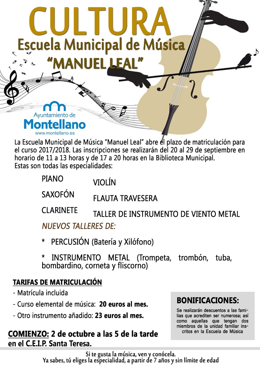 CARTEL ESCUELAS DE MUSICA