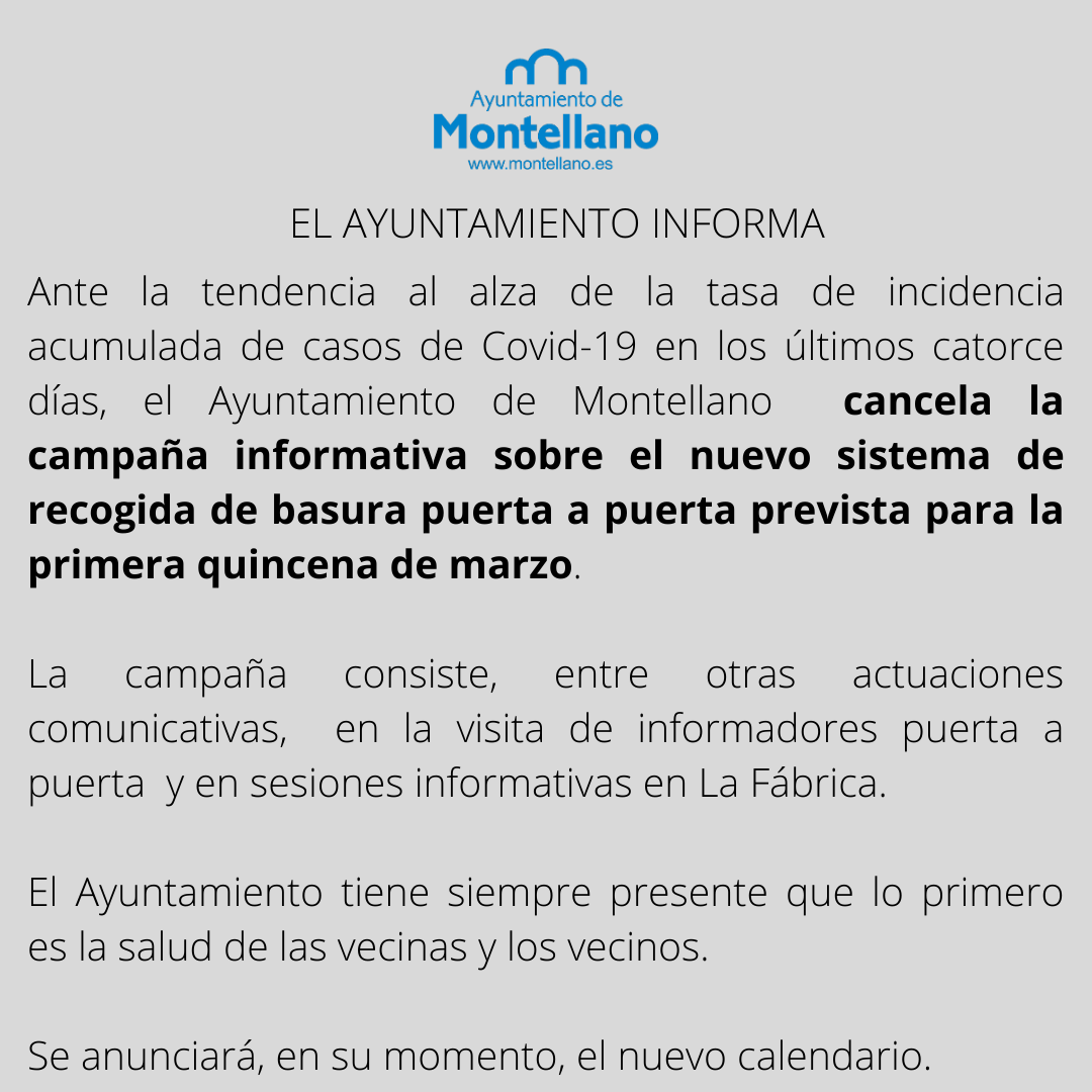 Cancelacion Campaña Basura