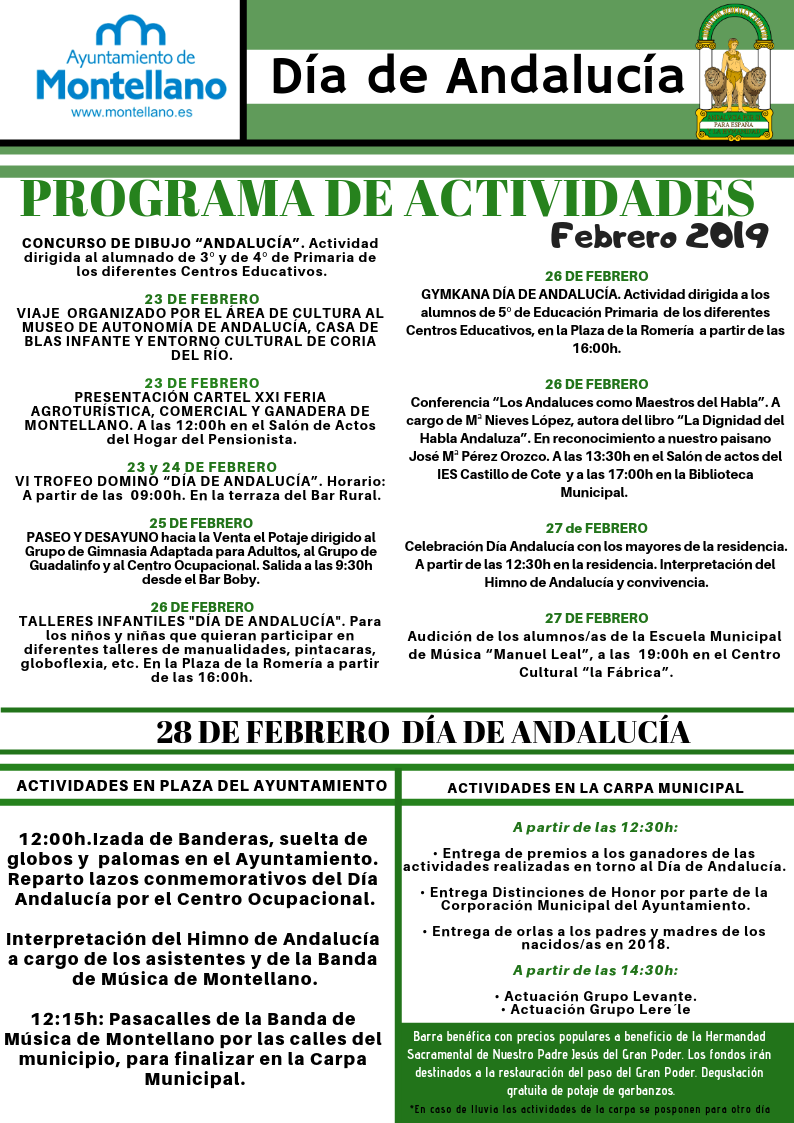 Programa Día Andalucía 2019