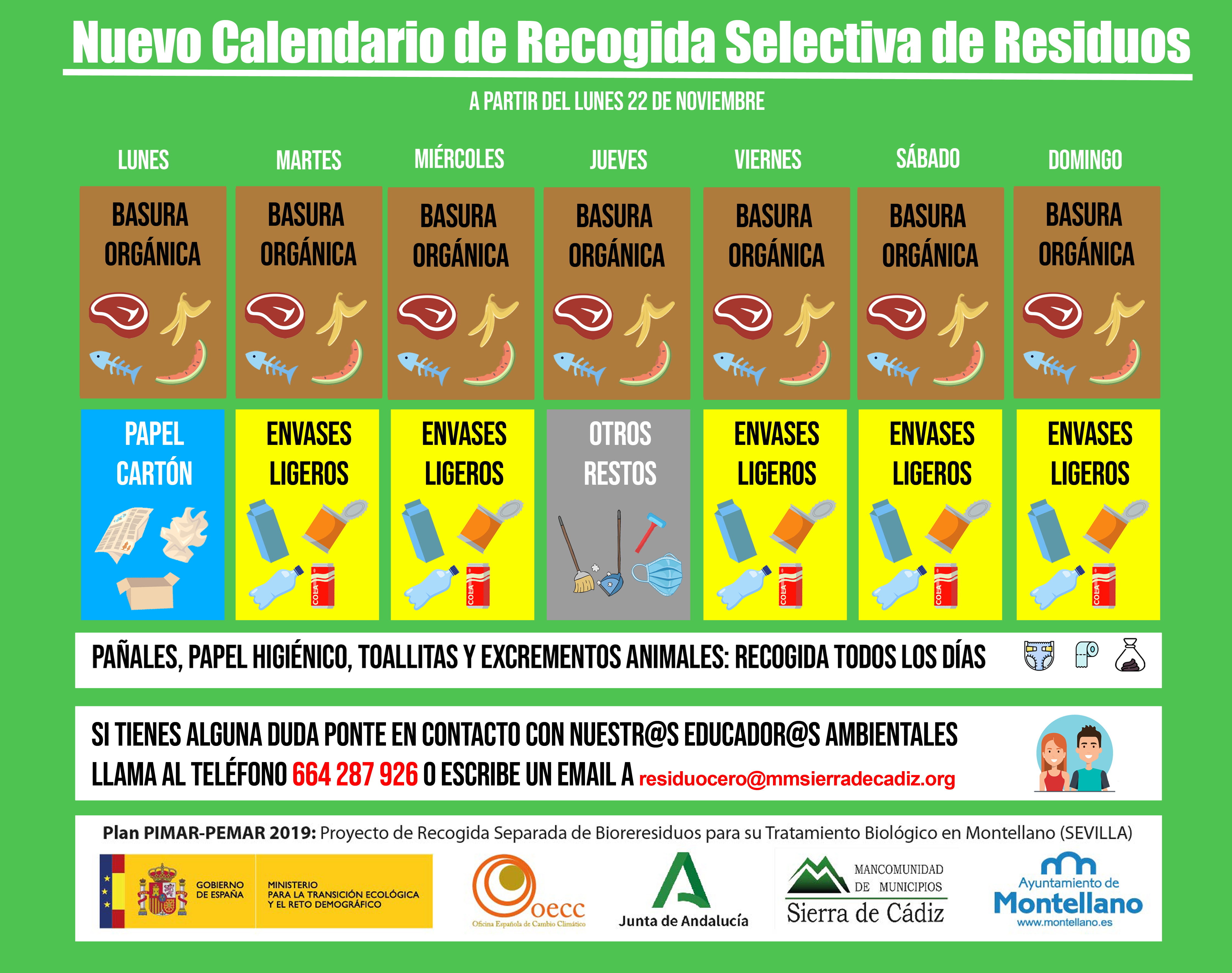 RECOGIDA DIAS CORREGIDA SEMANA