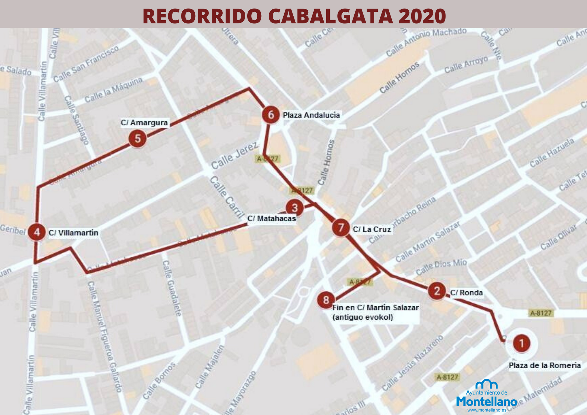 RECORRIDO CABALGATA 2020