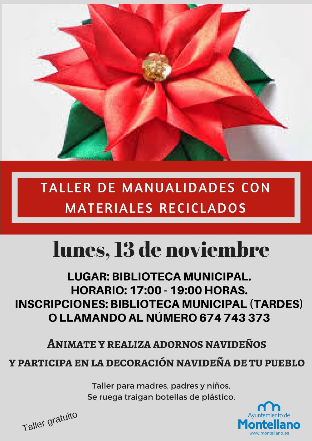 Taller de Manualidades material reciclado