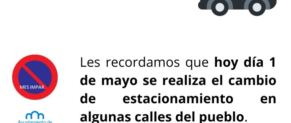 cambio estacionamiento 1 mayo