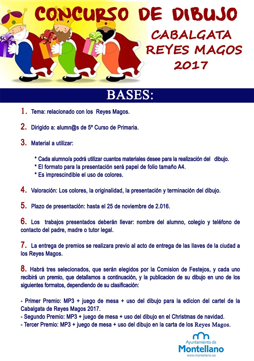 cartel concurso dibujo cabalgata 2016 copia