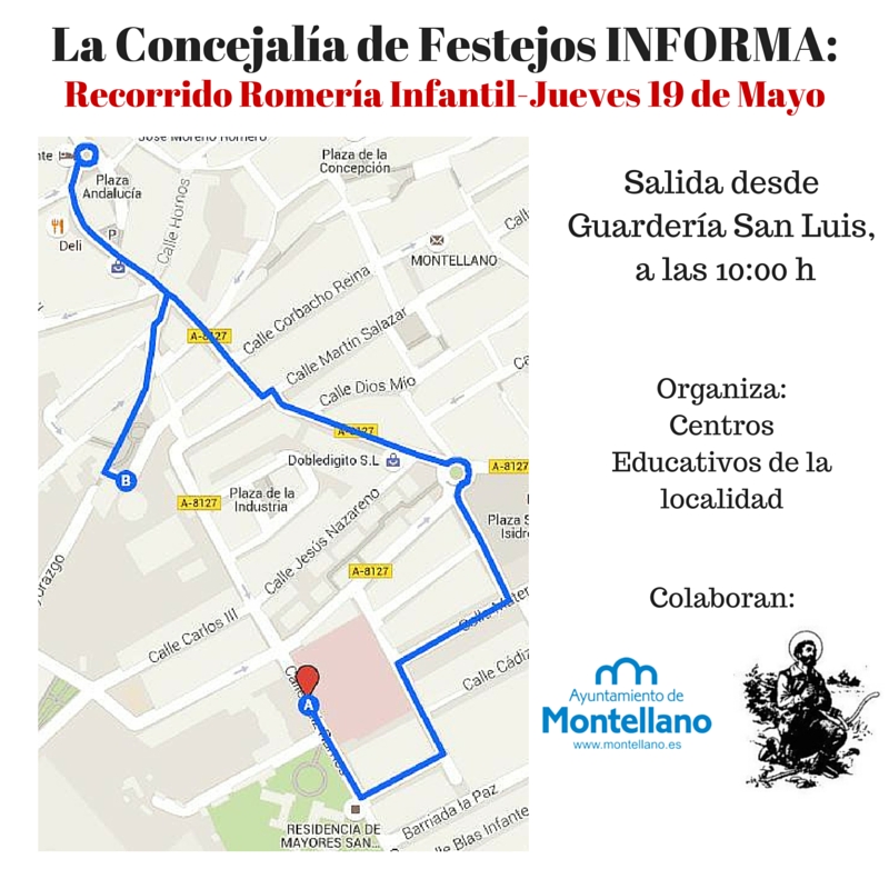 recorrido_Romería Infantil 2016